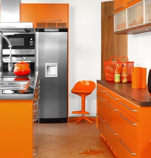 Mica Orange Metro Source Concept, Orange Kitchen Curtains